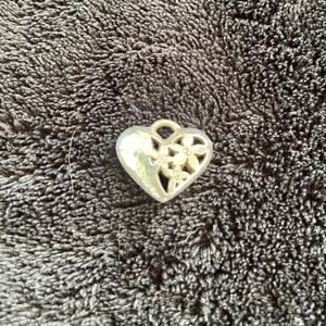 Cute Silver Colored Heart Pendant